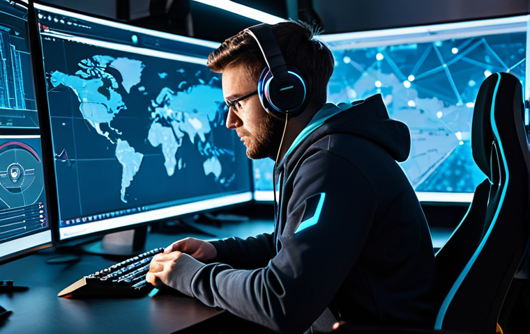 A focused professional esports strategist, male, 30s, in a modest team hoodie, sitting at a futuristic gaming desk with multiple holographic screens displaying game analytics, strategic maps, and evolving character statistics. He is deeply engaged, analyzing complex data, with a determined and thoughtful expression, embodying mental flexibility and quick adaptation to changing game metas. The lighting is cool and technological, casting a soft glow. fully clothed, appropriate attire, safe for work, perfect anatomy, natural pose, professional dress, natural body proportions, professional photography, high quality, modest clothing.