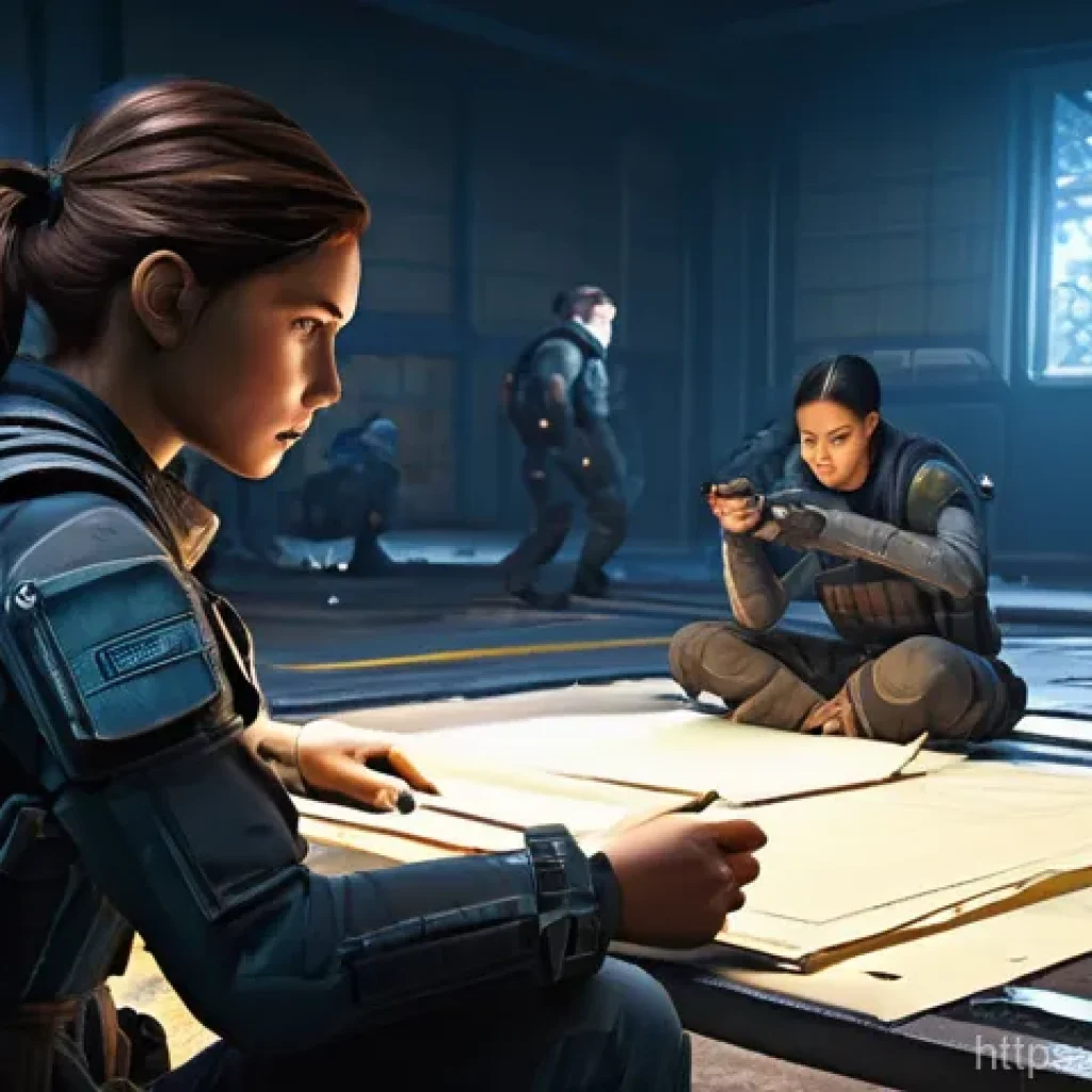 이터널리턴 맵 숨겨진 지역 - **Prompt 1: Early Game Scavenging and Swift Crafting**
    "A dynamic scene inside a bustling, sligh...