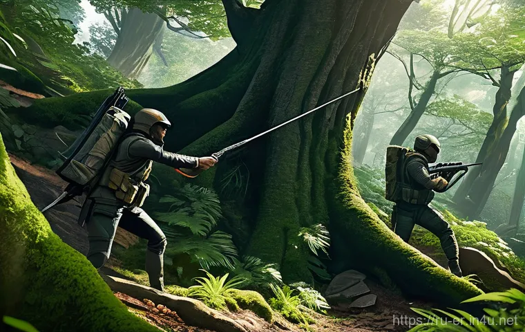 이터널리턴 맵 숨겨진 지역 - **Prompt 1: Early Game Scavenging and Swift Crafting**
    "A dynamic scene inside a bustling, sligh...