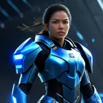 이터널리턴 탱커 캐릭터 분석 - **Li Sel: The Omnipresent Defender**
    A powerful female warrior, Li Sel, standing firm yet dynami...