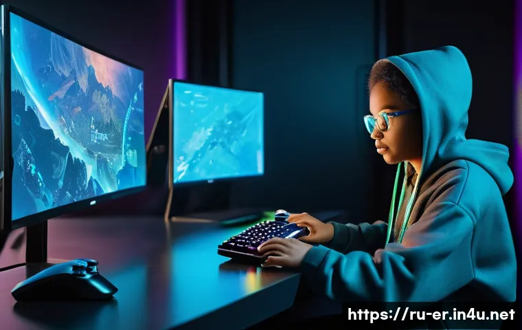 이터널리턴 유저 제작 콘텐츠 - **Prompt: "A diverse group of gamers, representing various ages and backgrounds, are gathered intent...