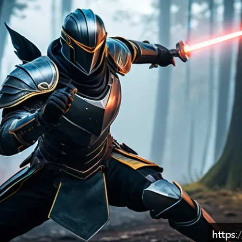 Home 32 이터널리턴 캐릭터별 아이템 활용 - A dynamic scene of a swift assassin hero in mid-combat, wearing sleek, lightweight armor that balanc...